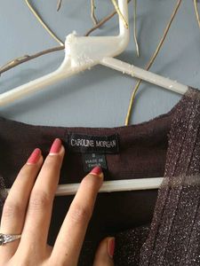 Vintage Bronze Sheer Wrap Top