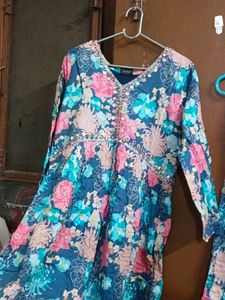 Floral Print Kurta Set with Dupatta