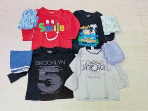 Kids Bundle: 4 Long Sleeve Tops & Bottoms