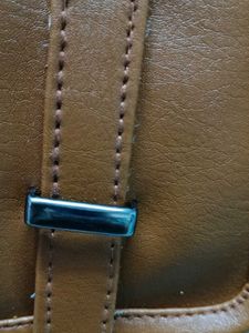 Stylish Brown Faux Leather Backpack