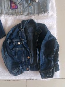 combo of 2 denim jacket and 1 pant