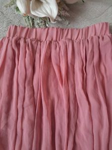 Flowy Pleated Midi Skirt