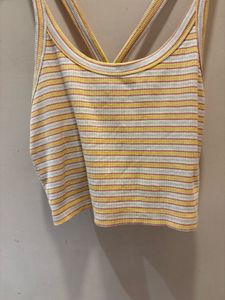 Striped Cropped Tank Top