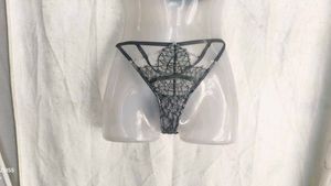 I. Lace Briefs with Strappy Detail