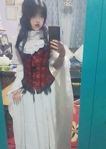 🧛‍♀️Victorian Goth/Gothic Red and Black corset