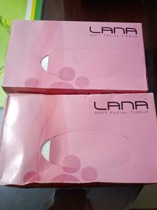 2 Box LANA Soft Facial Tissues