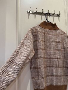 Cozy Plaid Turtleneck Sweater