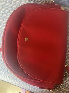 Chic Red Shoulder Bag