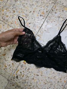 Lace Bralette - Black