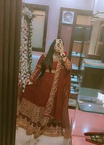 Designer Maroon Lehenga Choli