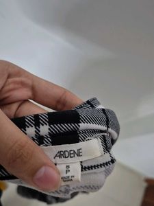 Classic Black &amp; White Plaid Shirt