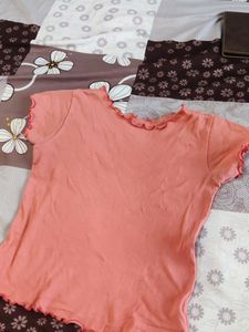 Cute Pink Top Korean