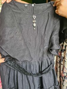 Cute Black girls ruffled frock