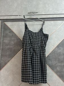 Chic Grid Print Jumpsuit