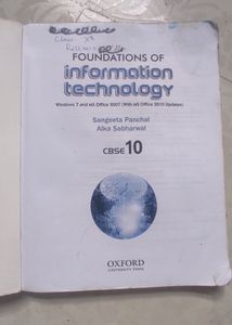 Foundation Of Information Technology,  CBSE 10 Cla
