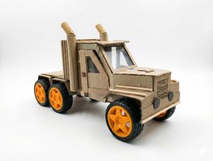 Handmade Cardboard Truck Toy