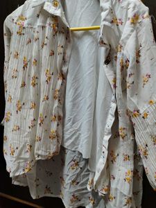 Floral Print Layered Shirt