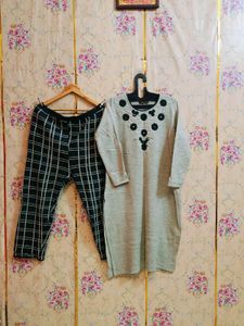 🇳🇿💫🎀Elegant Kurta with Palazzo Set