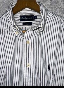 Ralph Lauren Cropped Striped Button Down