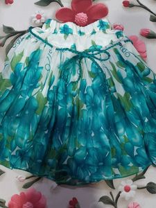 Cute Floral Print Top &amp; Skirt Set
