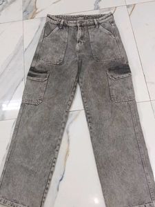 Stylish Grey Cargo Pants zara original