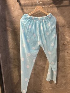 Light Blue Polka Dot Palazzo Pants