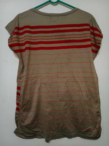 Striped Casual T-Shirt 40"-44" Size L-XL.