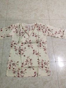 Chic Floral Print Kurta