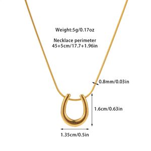 🌟Elegant Gold Horseshoe Neck