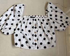 Shein Polka Dot Cute Top 🖤
