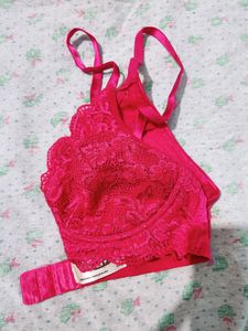 Clovia Brand New Hot Pink Stylish Bra.