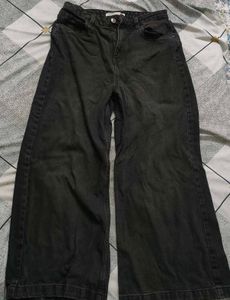 zudio black wide leg Jeans