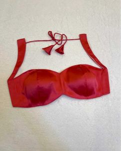 Red Satin Blouse