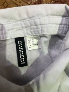 Linen Sky Blue H&amp;M shirt