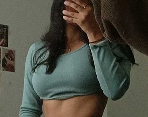 Long Sleeve Corset Crop Top