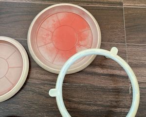 Set of 4 Plant Saucers with Stand