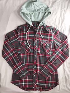 Hooded Flannel Shirt