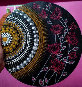 Hand-painted Mandala Wall Art