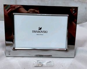 SWAROVSKI PHOTO FRAME With Magnet Heart-silver
