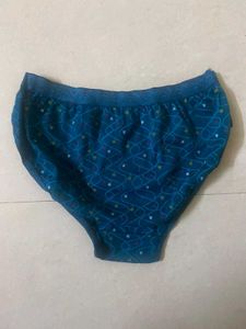 Mid Rise Blue Hipster Panty