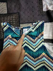 Boho Patterned Cropped Tank Top