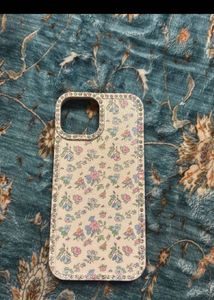 3 Cute Floral iPhone 15 Case with Rhinestones