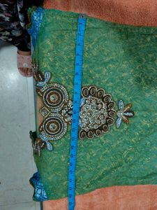 Green nd blue party wear kurti
