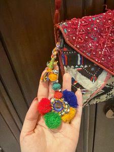 Embroidered Patchwork Clutch Bag