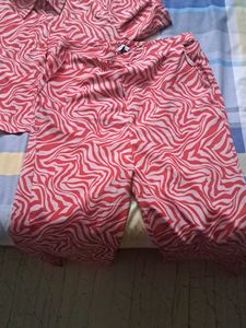 Pink Zebra Print Matching Set
