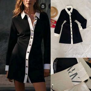 Zara Black & White Shirt Dress