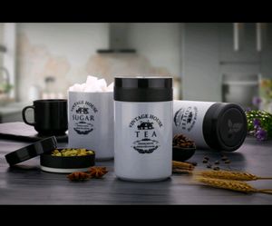 Tea, Coffee, Sugar Containers set (3pcs)