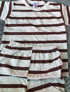 Comfortable Striped Pajama Set