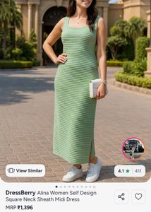 Mint Green Sleeveless Midi Dress