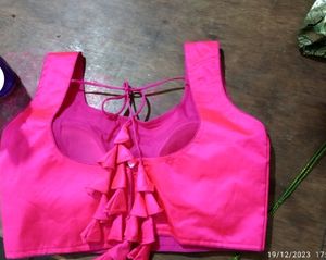 Beautiful Pink Colour Blause 💕